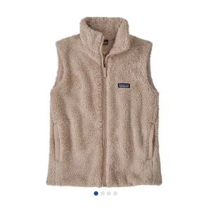 Patagonia tan teddy vest, size L. Like new